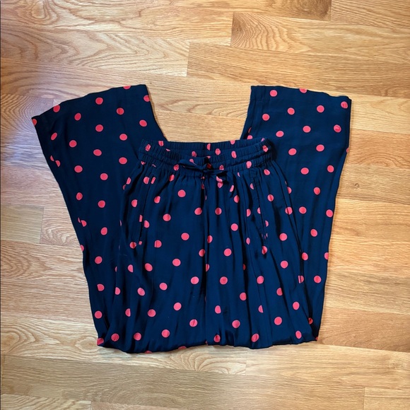 Ganni high-waisted polka dot crepe pants - Picture 2 of 5